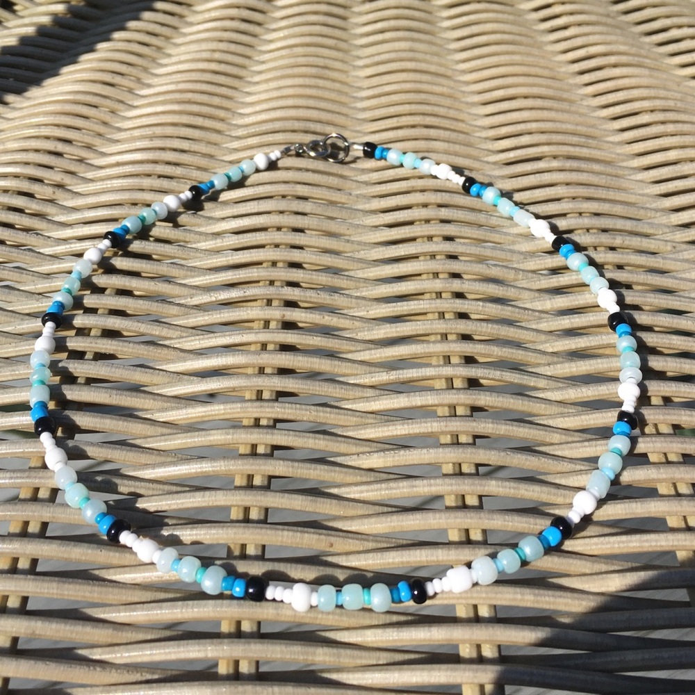 VSCO Seed Bead Necklace/Choker Bora Bora